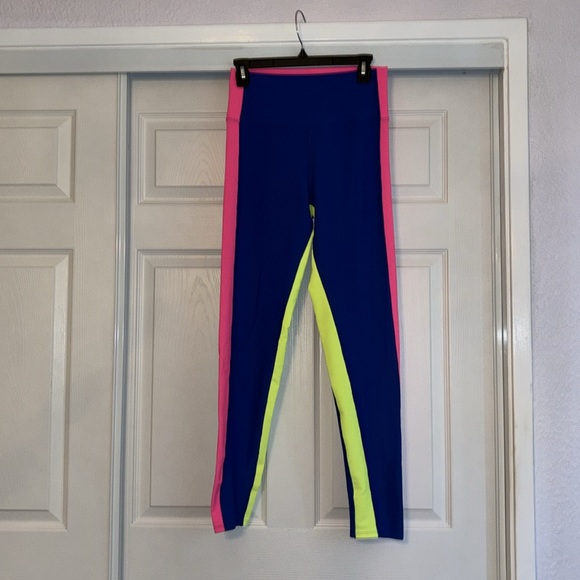 NWT Beach Riot Color Block Neon Ribbed Leggings - Picture 5 of 13